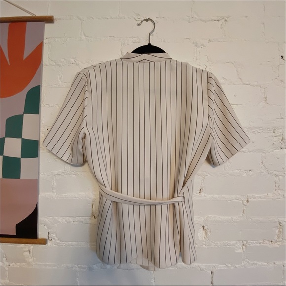 Babaton striped tie up shirt - Picture 2 of 2